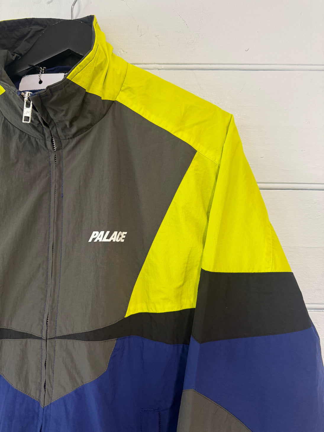 Palace Blue/ Acid/ Khaki Panelled Shell Jacket