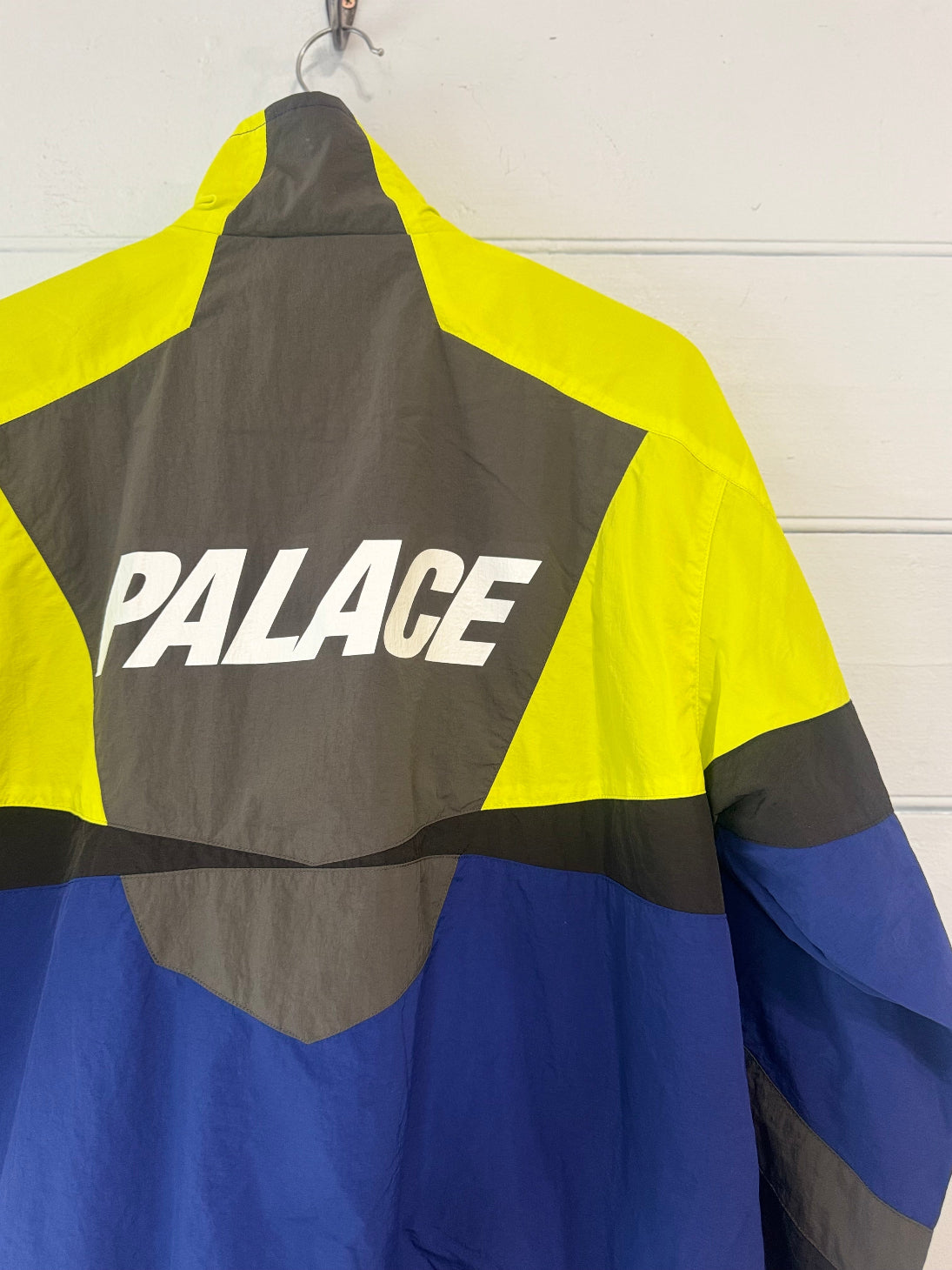 Palace Blue/ Acid/ Khaki Panelled Shell Jacket