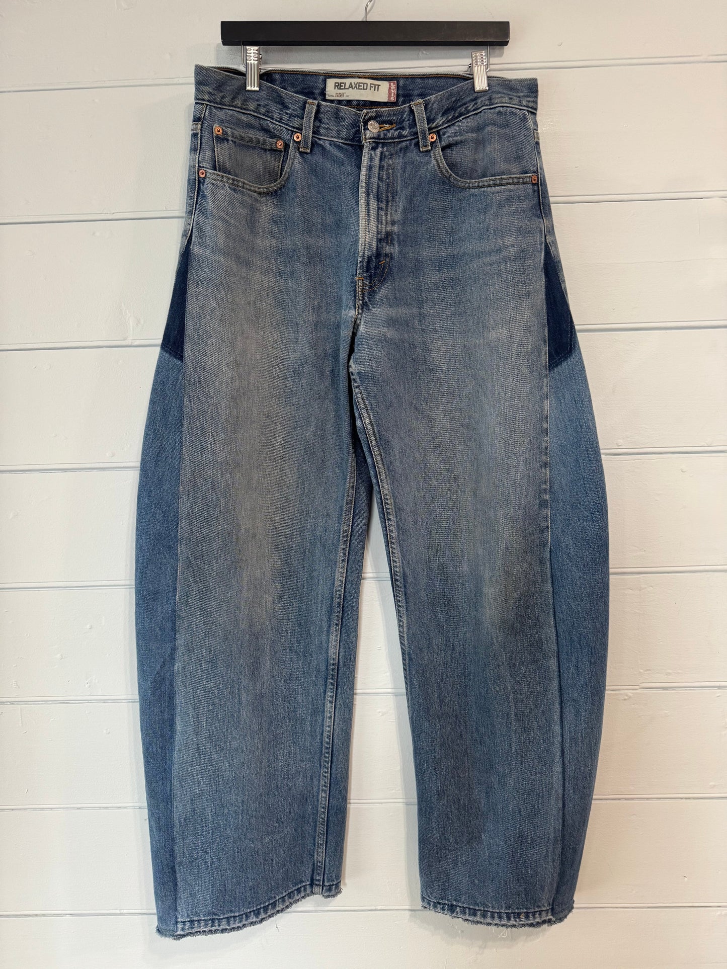 Angel Mid Wash Aged Barrel Upcycled Jean