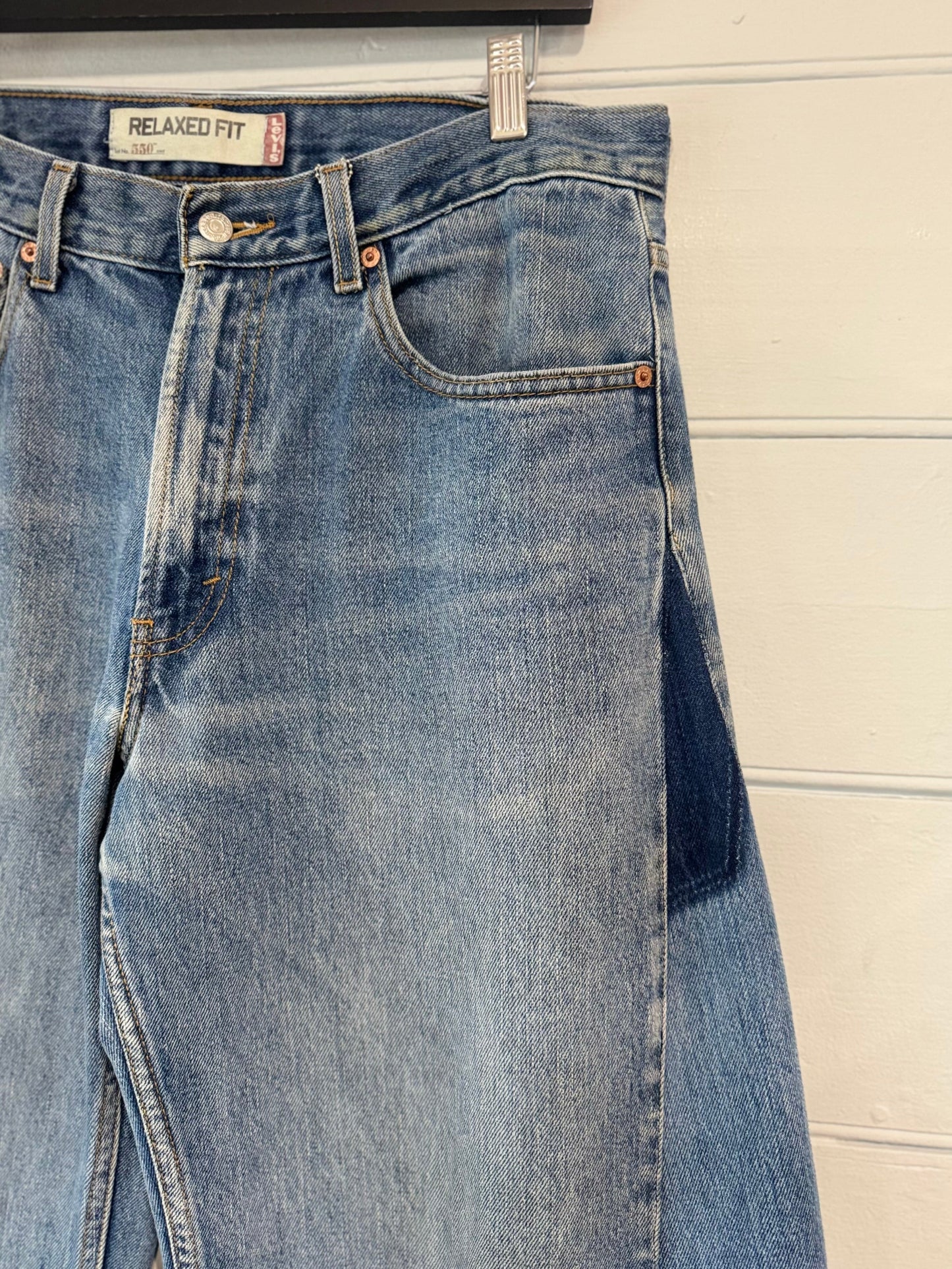 Angel Mid Wash Aged Barrel Upcycled Jean