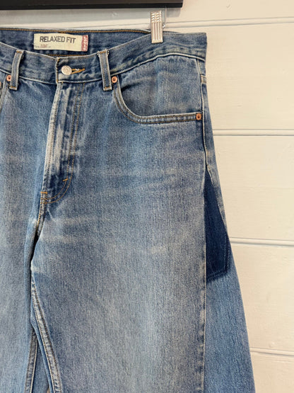 Angel Mid Wash Aged Barrel Upcycled Jean