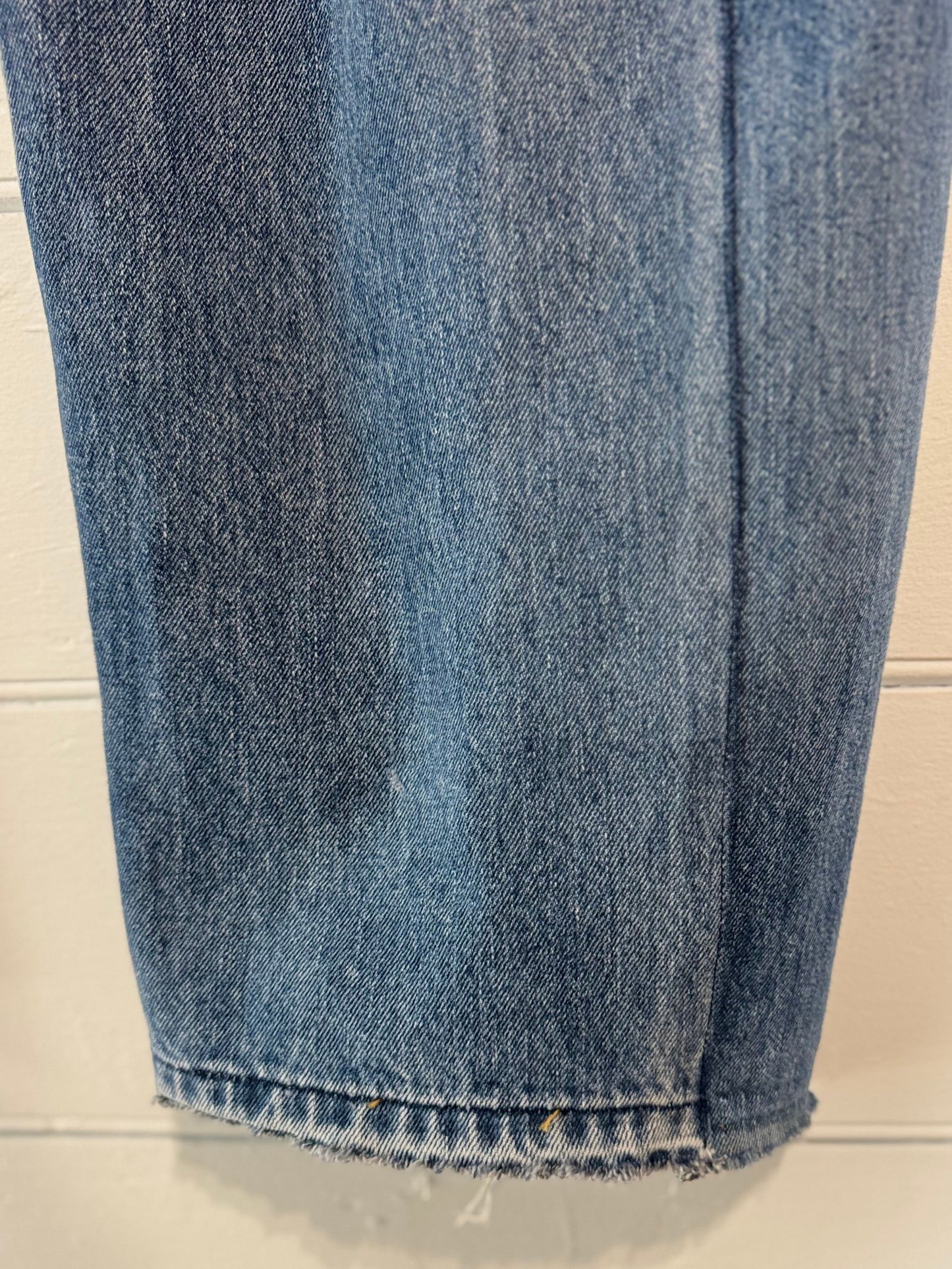 Angel Mid Wash Aged Barrel Upcycled Jean