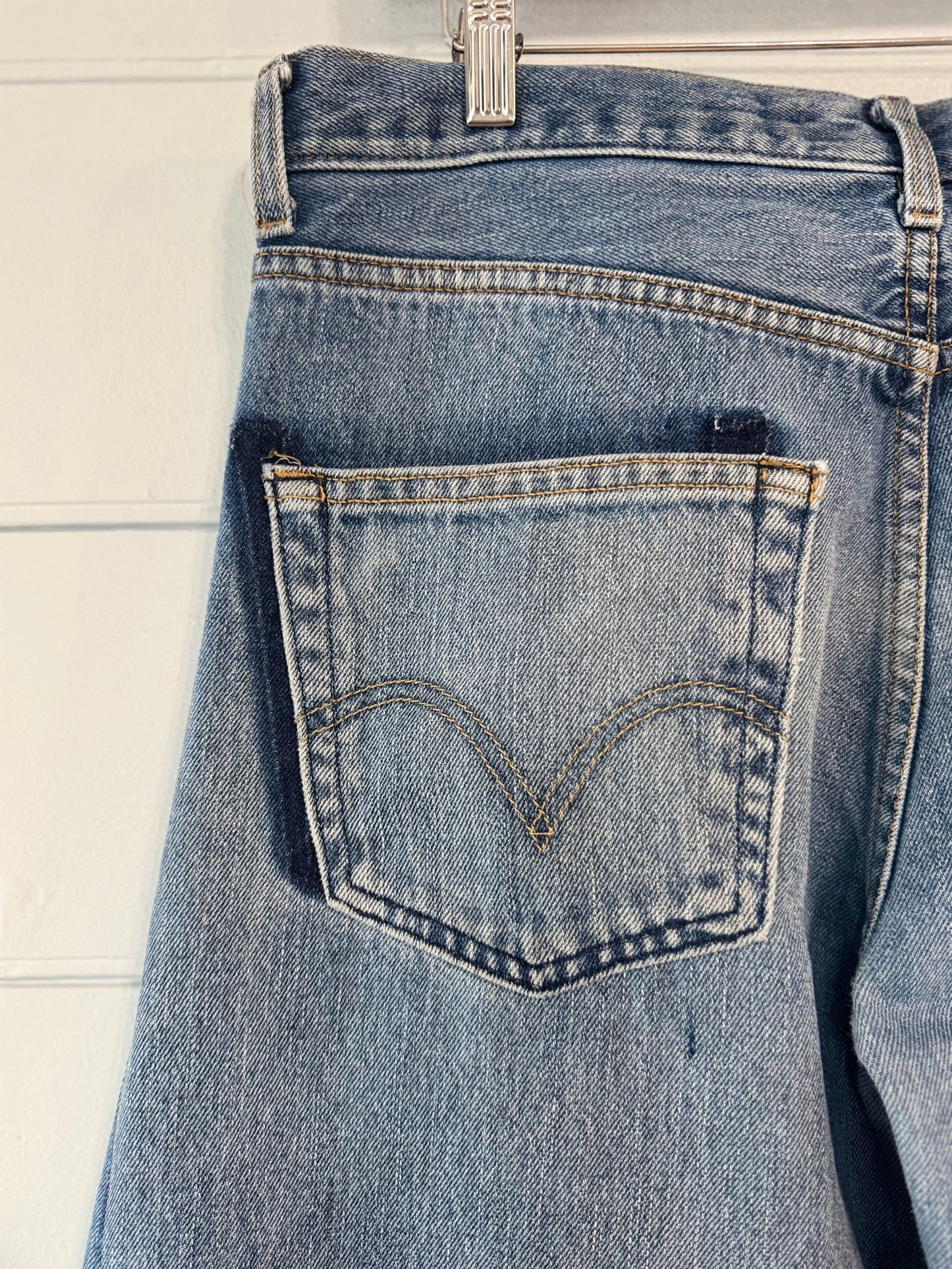 Angel Mid Wash Aged Barrel Upcycled Jean