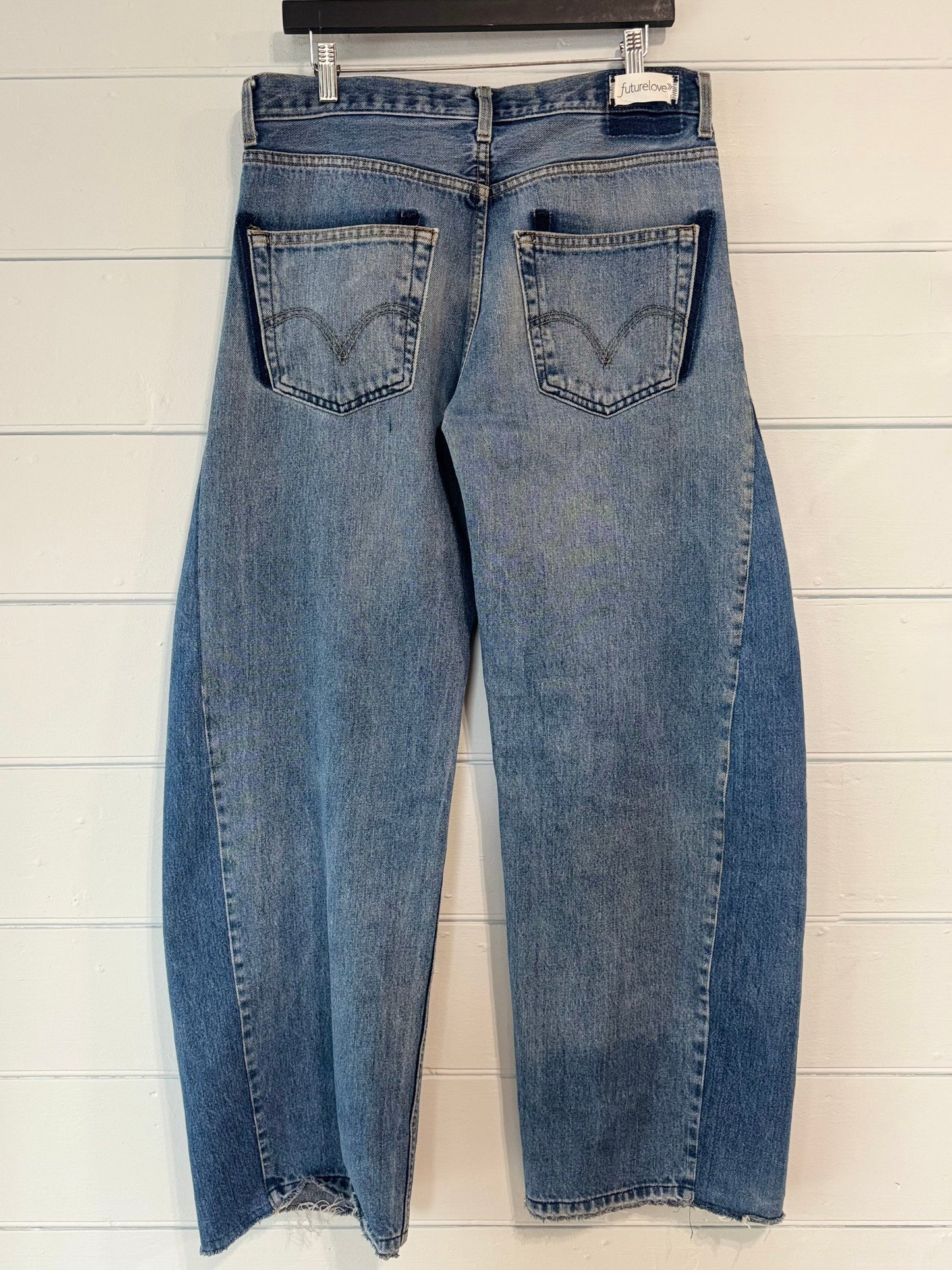 Angel Mid Wash Aged Barrel Upcycled Jean