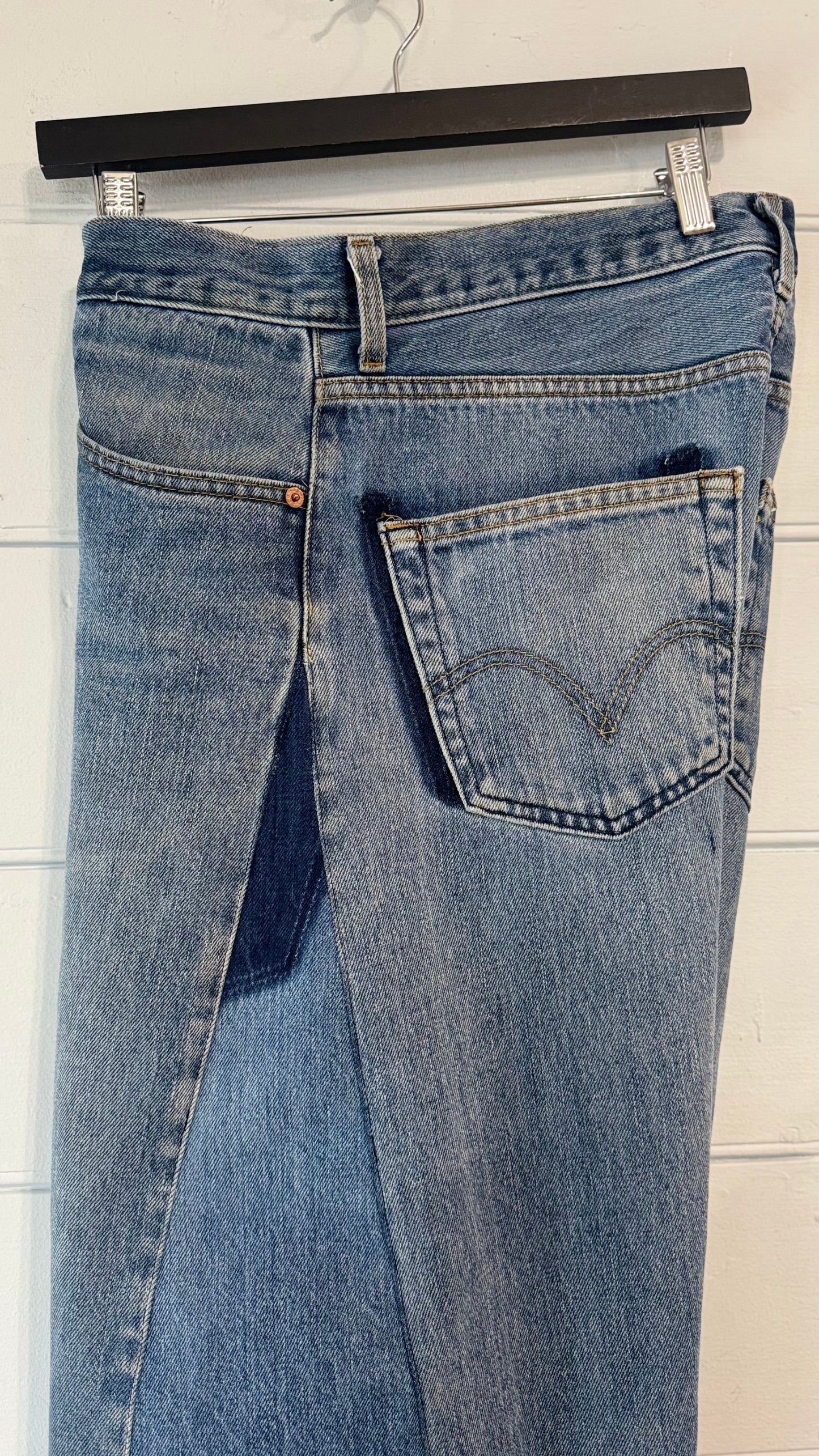 Angel Mid Wash Aged Barrel Upcycled Jean