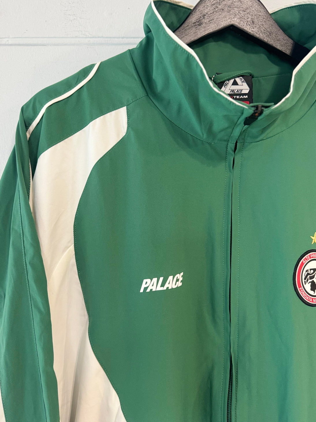 Palace Green/White Panel Pro Team Palco Shell Jacket