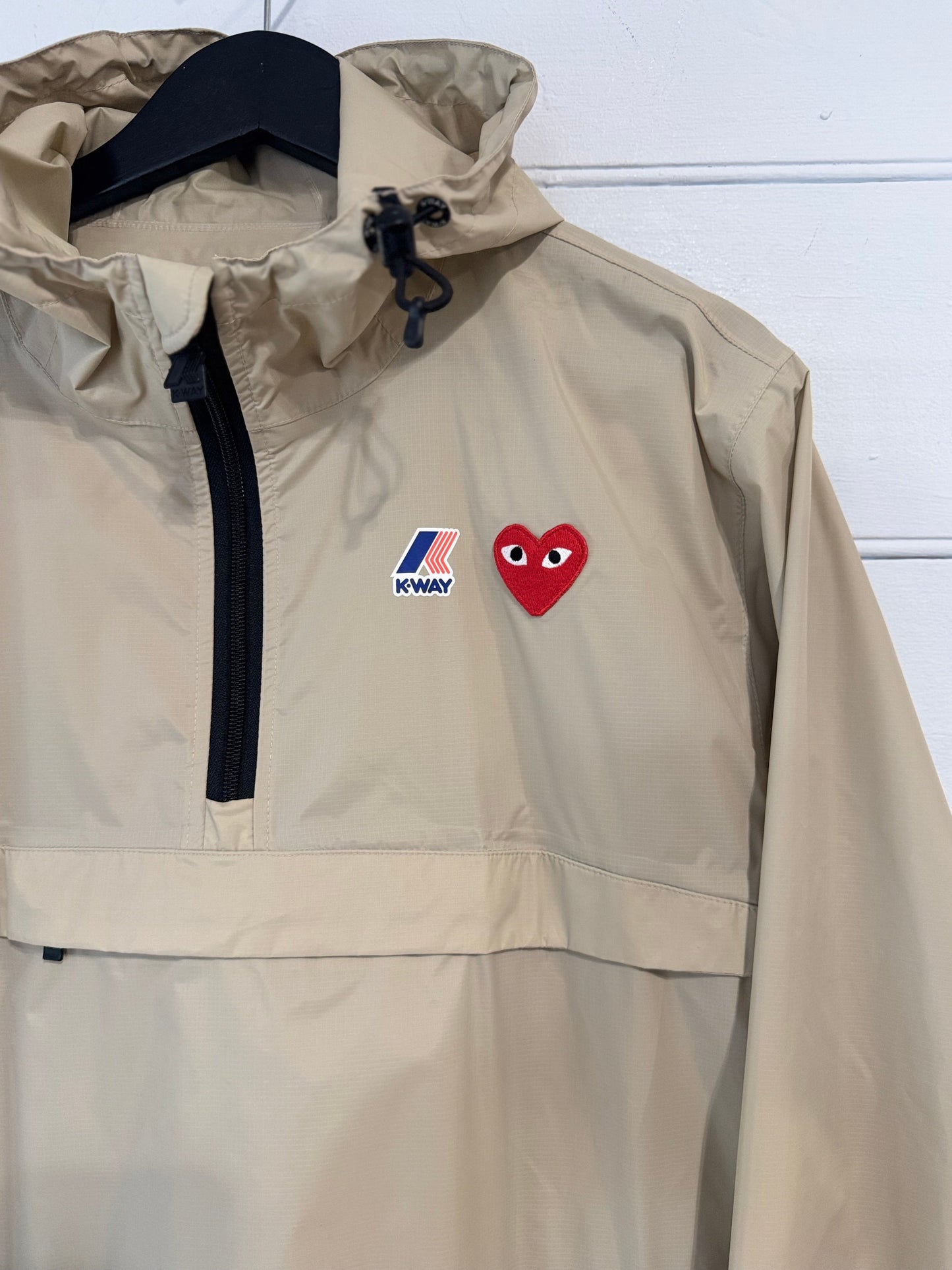 Commes Des Garcons Play X K-Way Stone Pack Away Windbreaker
