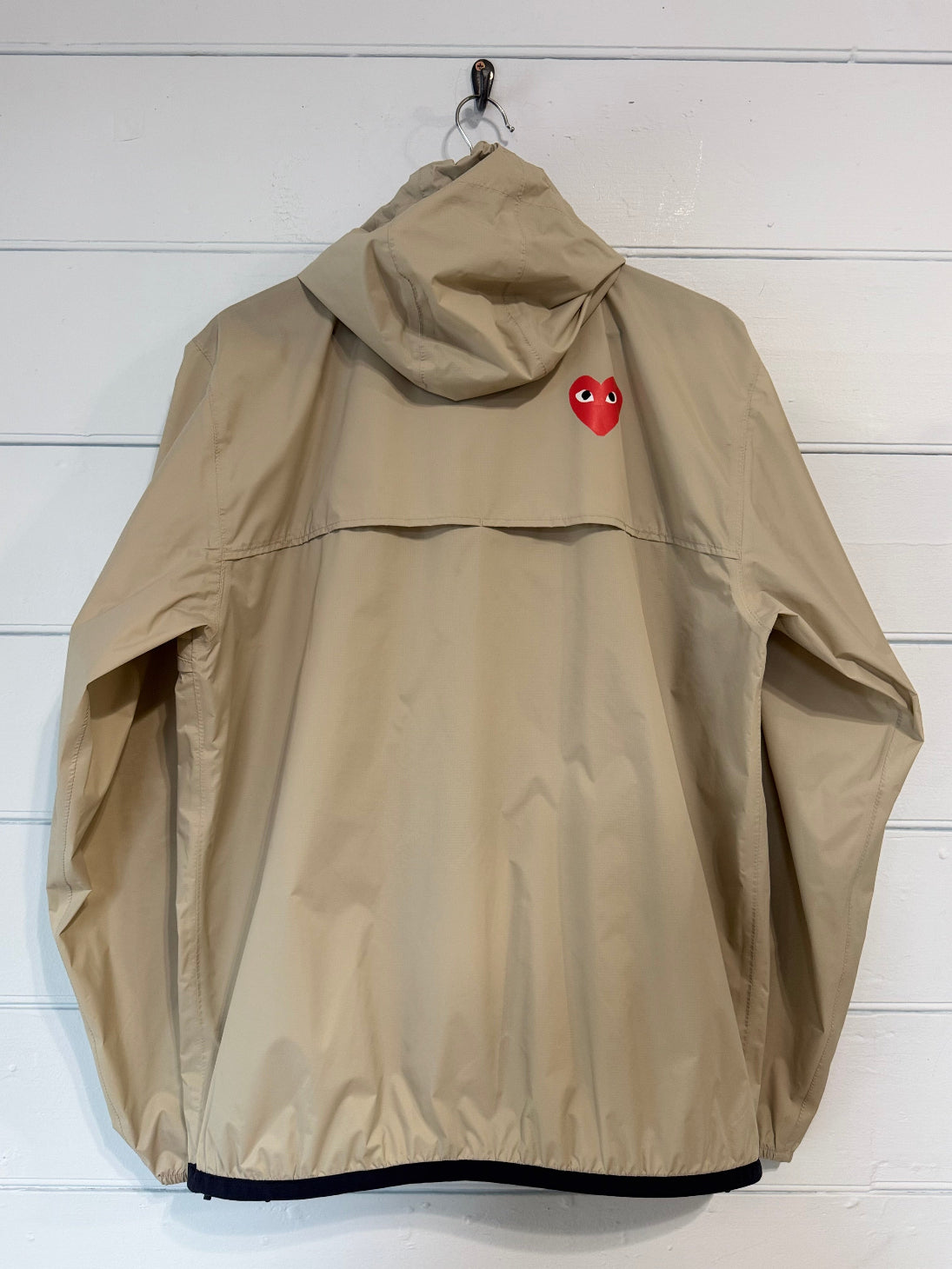 Commes Des Garcons Play X K-Way Stone Pack Away Windbreaker