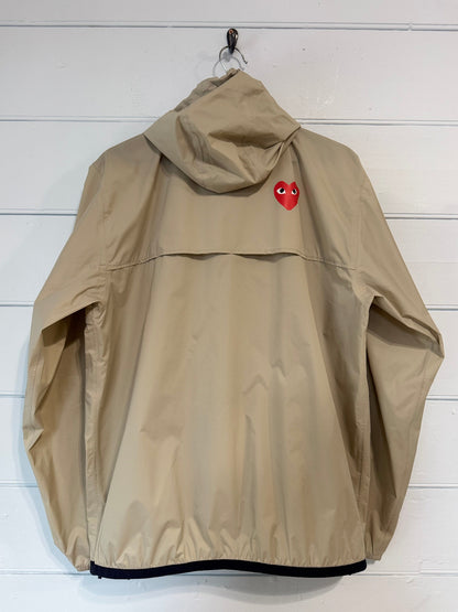 Commes Des Garcons Play X K-Way Stone Pack Away Windbreaker