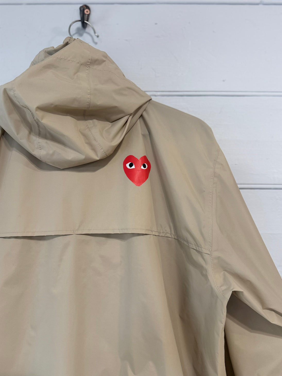 Commes Des Garcons Play X K-Way Stone Pack Away Windbreaker
