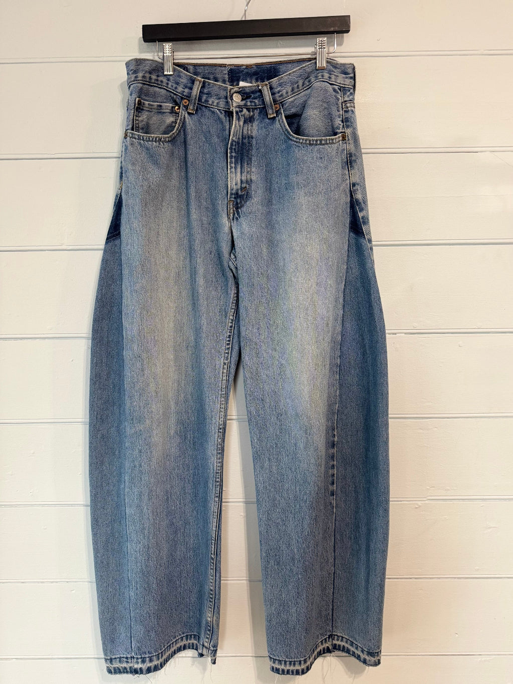 Angel Mid Wash Aged Barrel Upcycled Jean