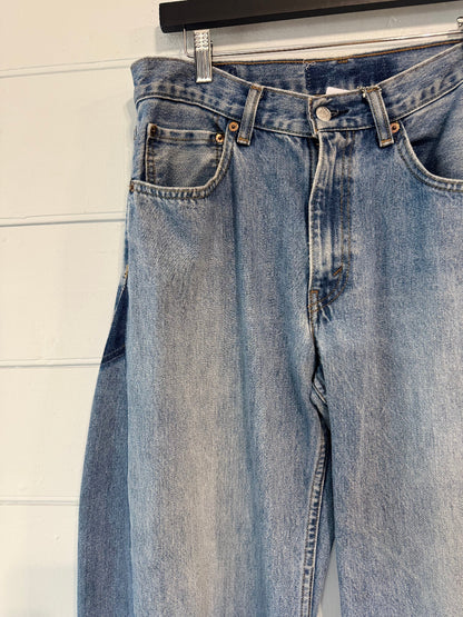 Angel Mid Wash Aged Barrel Upcycled Jean