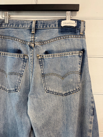 Angel Pale Wash Upcycled Barrel Jean