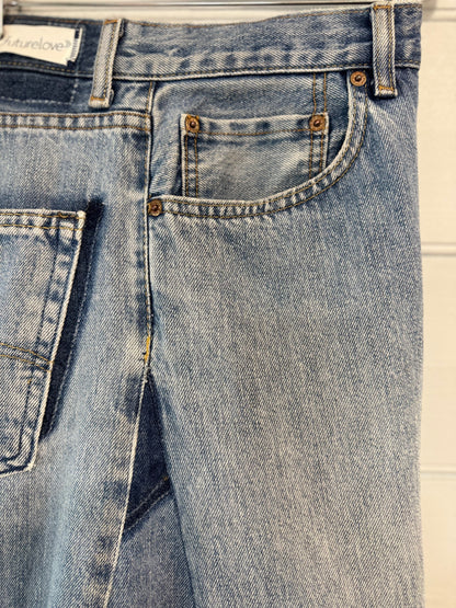 Angel Pale Wash Upcycled Barrel Jean