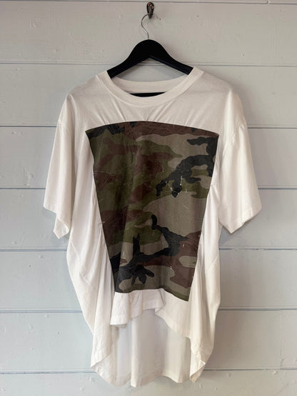 MM6 Margiela white camo print t-shirt