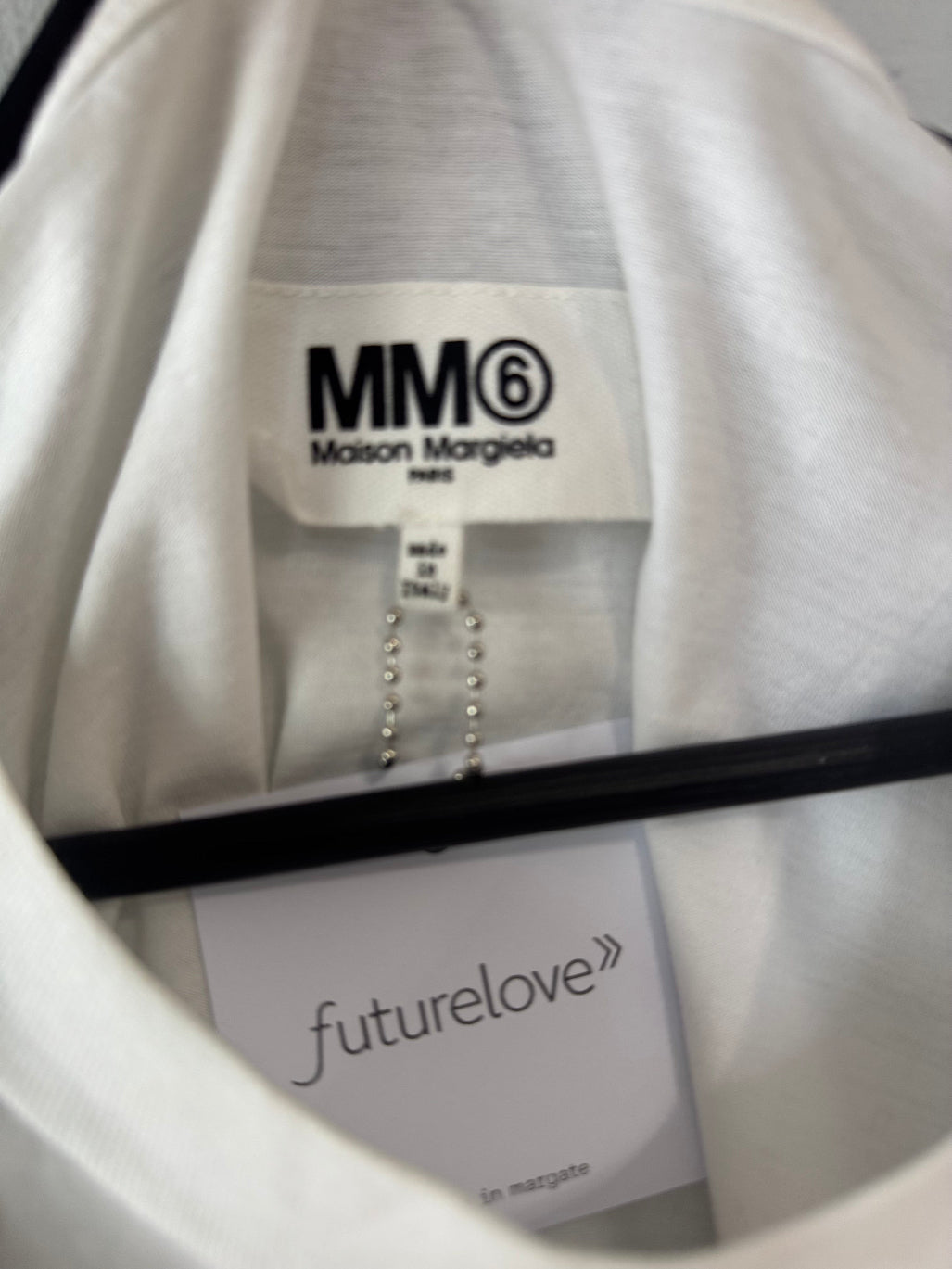 MM6 Margiela white camo print t-shirt