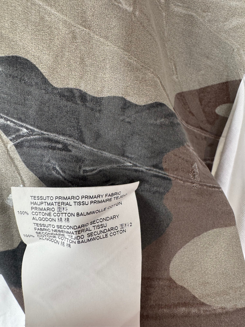 MM6 Margiela white camo print t-shirt