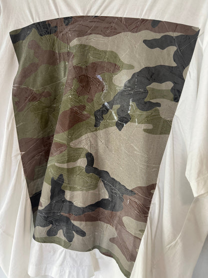 MM6 Margiela white camo print t-shirt