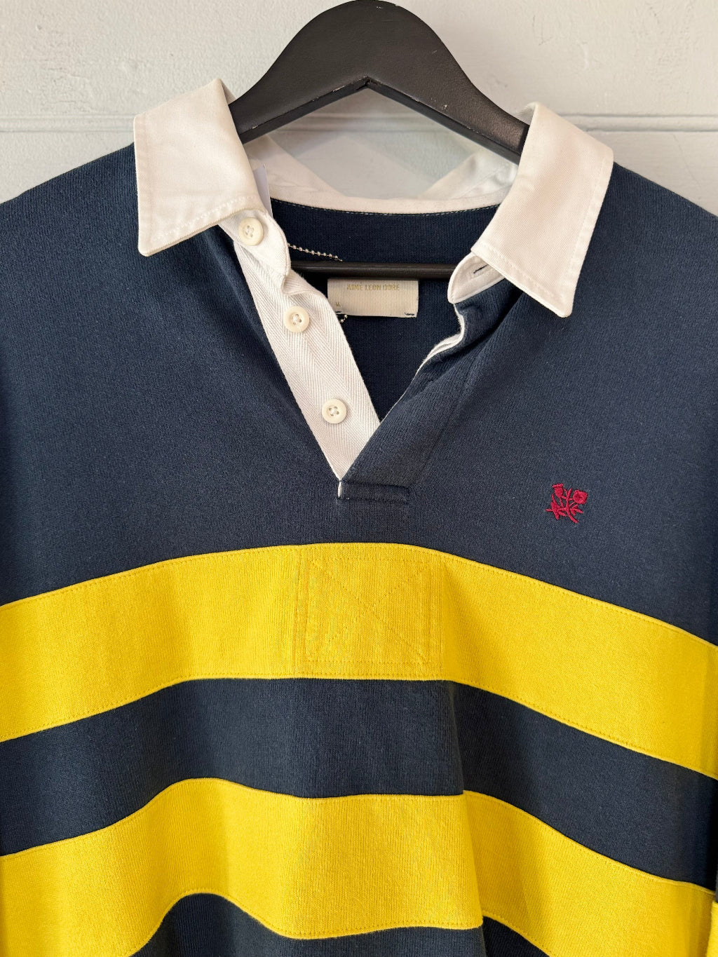 Amie Leon Dore rugby navy/ yellow