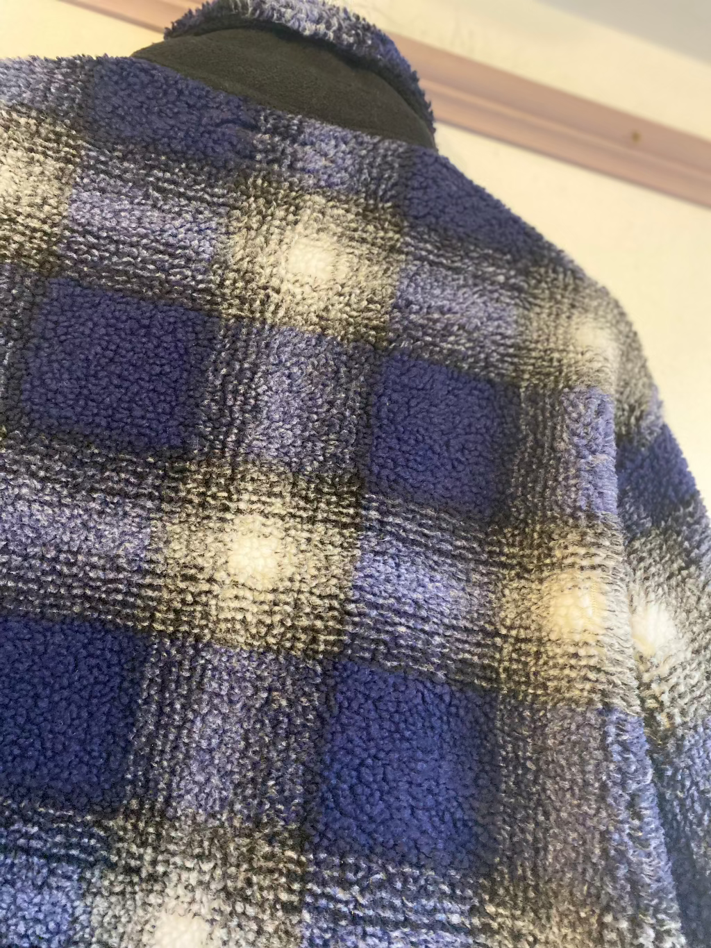 Stussy Blue Check Fleece Jacket