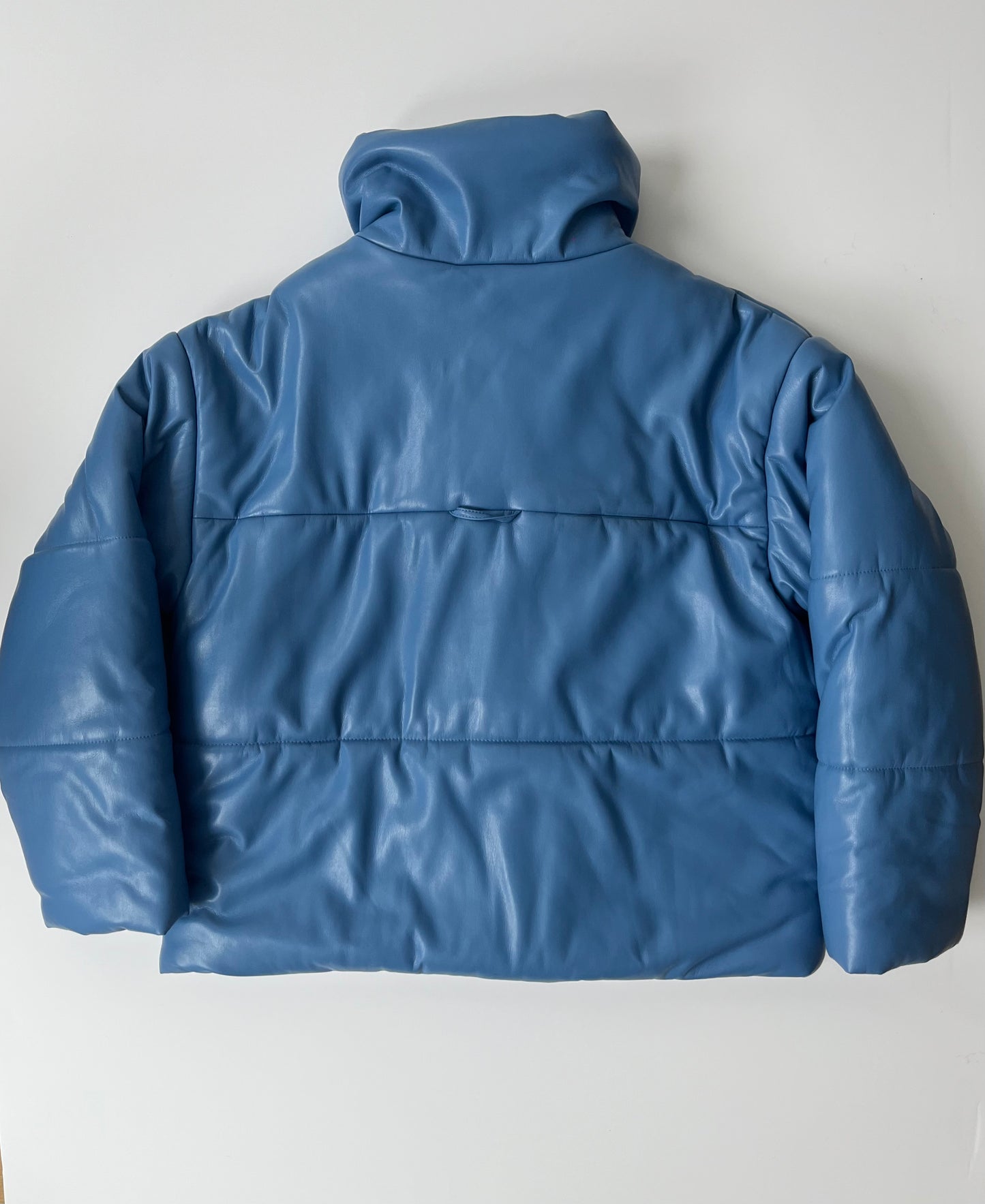 Nanuska Blue Vegan Leather Puffa