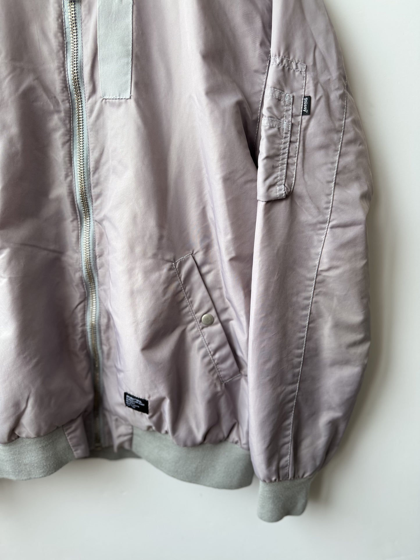 Stussy Lilac Bomber Jacket