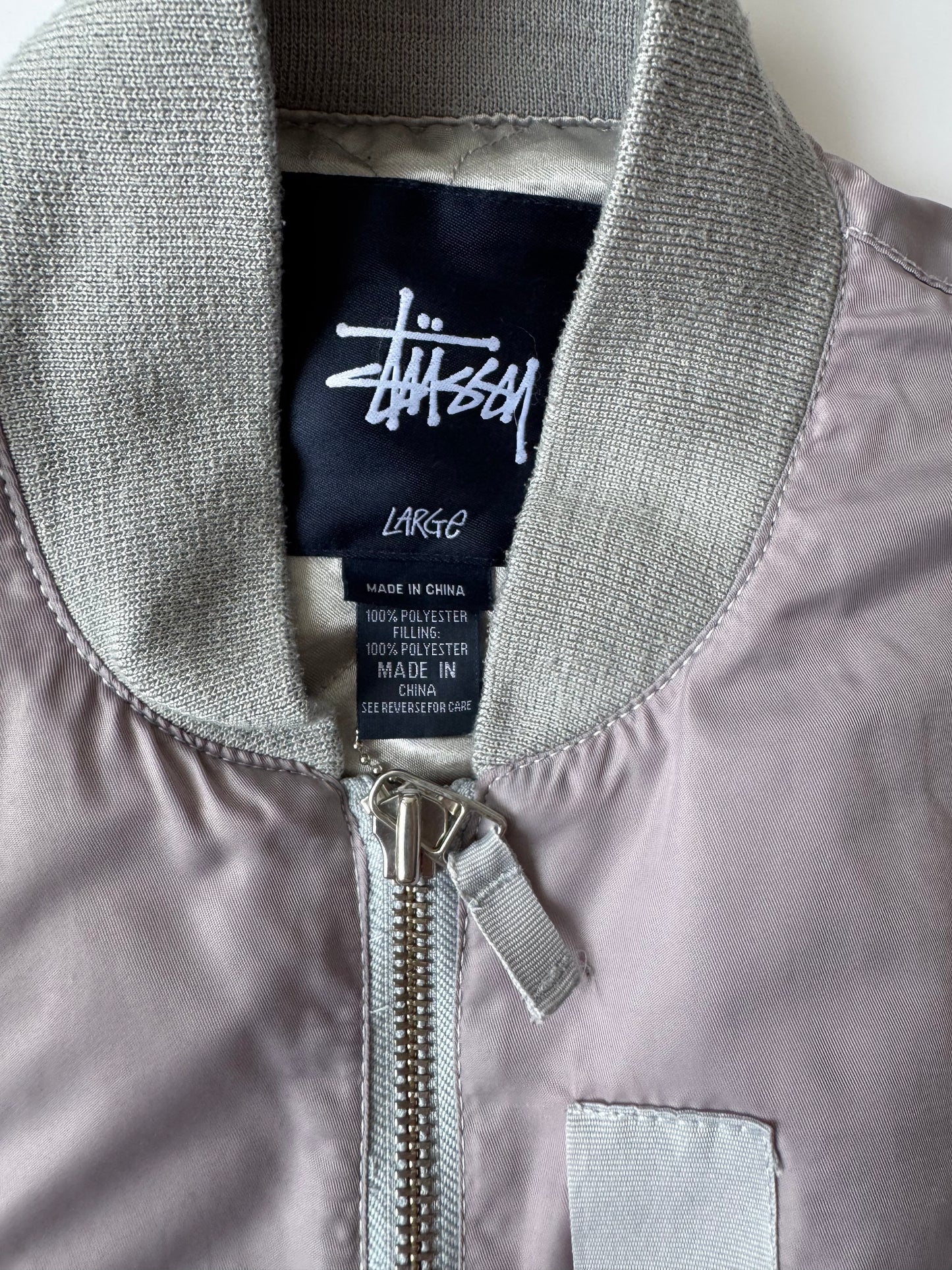 Stussy Lilac Bomber Jacket