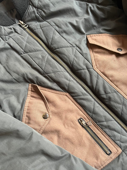 Acne Studios Khaki Black Padded Bomber