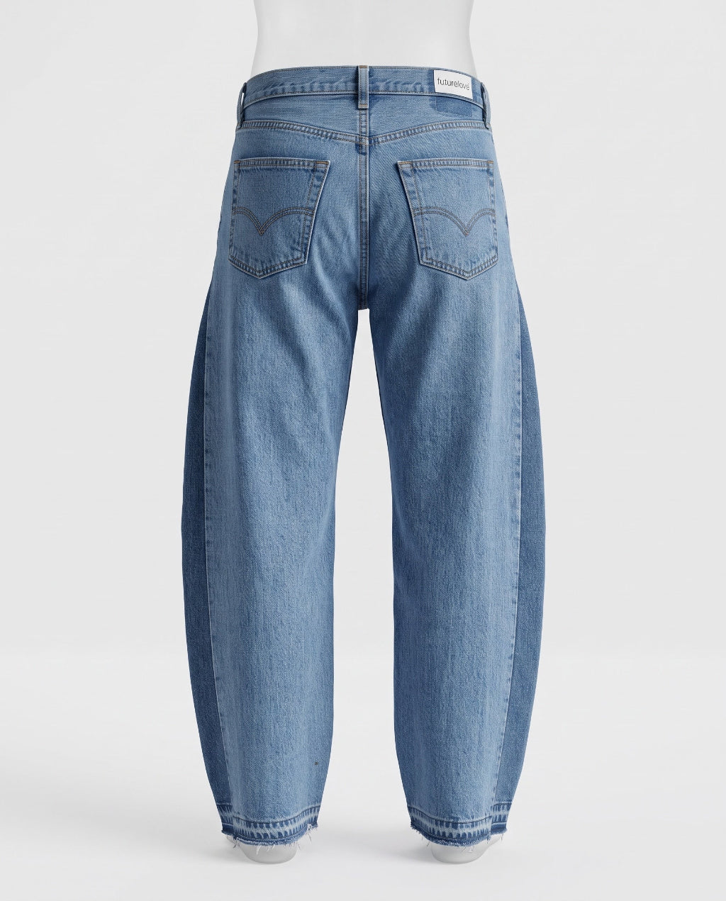 Angel Mid Wash Aged Barrel Upcycled Jean