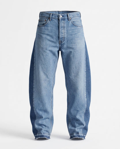Angel Mid Wash Aged Barrel Upcycled Jean
