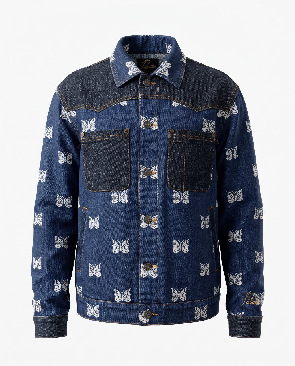 Palace x Needles Blue Denim Jacket