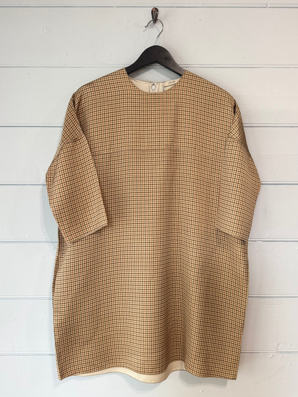 Celine Silk Dogtooth Tunic