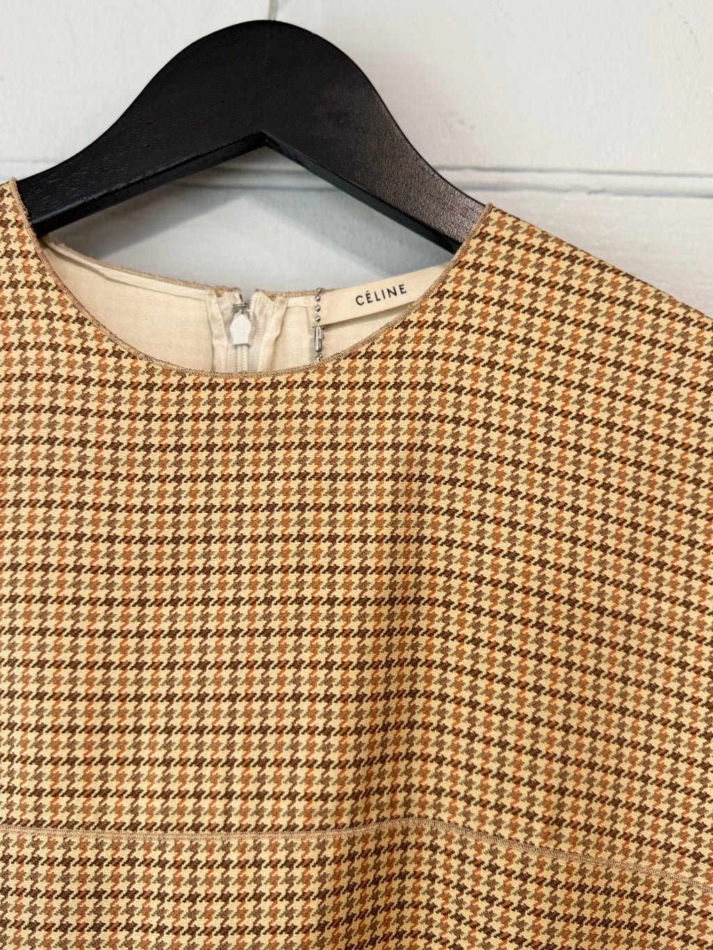 Celine Silk Dogtooth Tunic