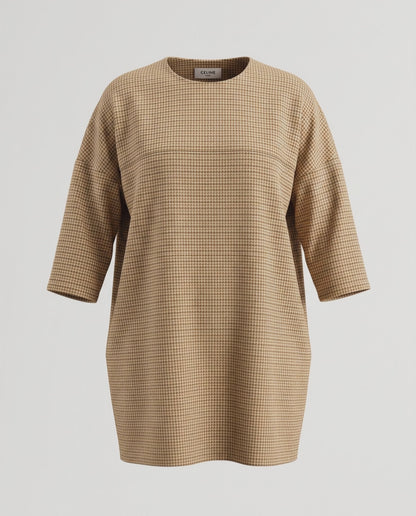 Celine Silk Dogtooth Tunic